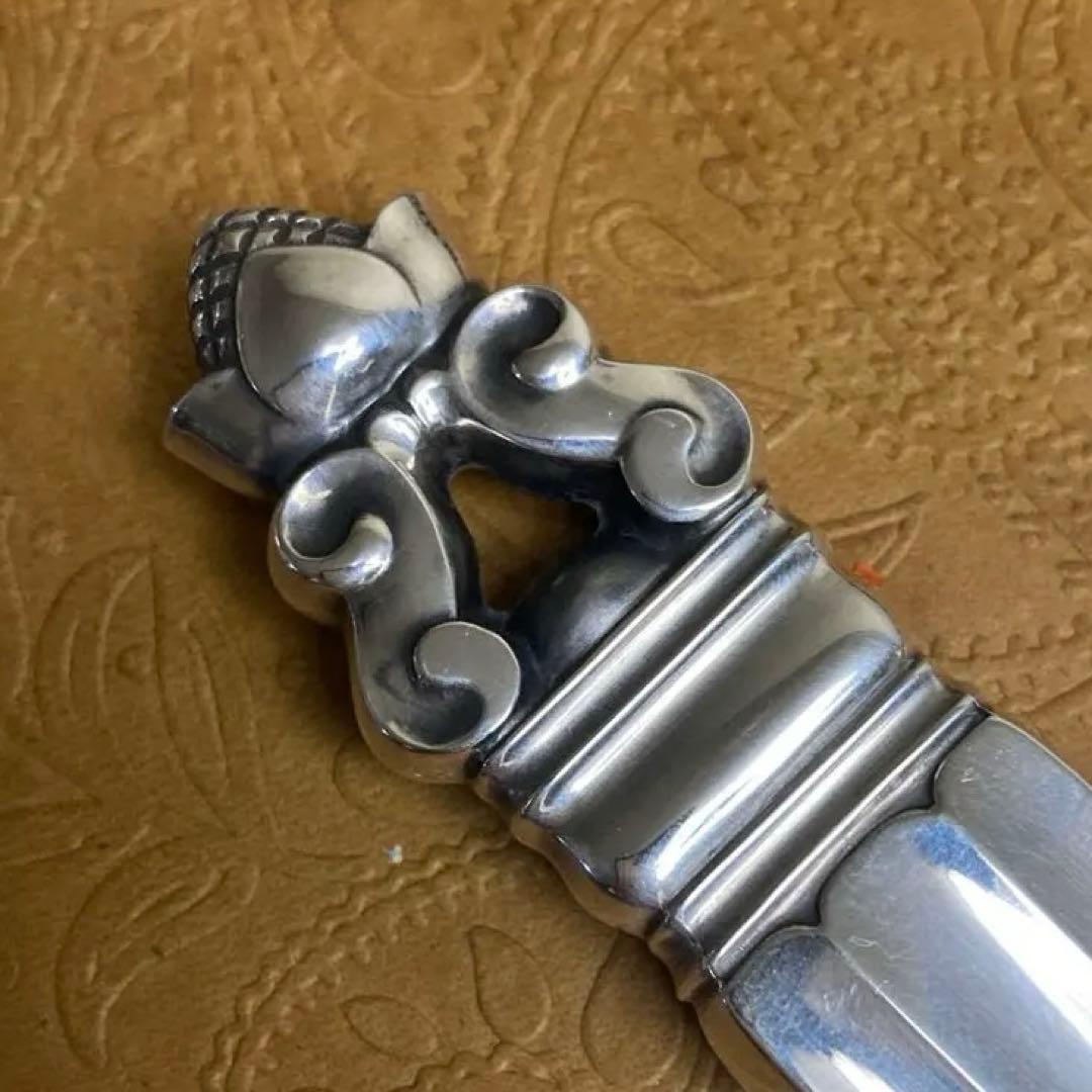 【E 】純銀 ケーキナイフ エコーン【訳あり】