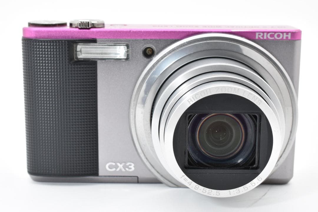 ■ 美品 ■ リコー　RICOH CX3 ツートン ライトグレー×ピンク