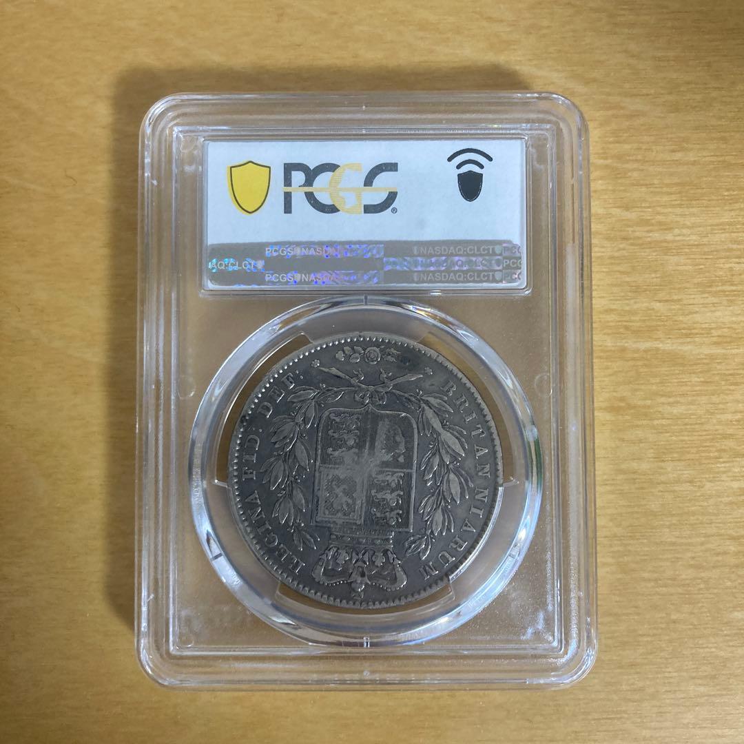 1845年 イギリス クラウン PCGS F15