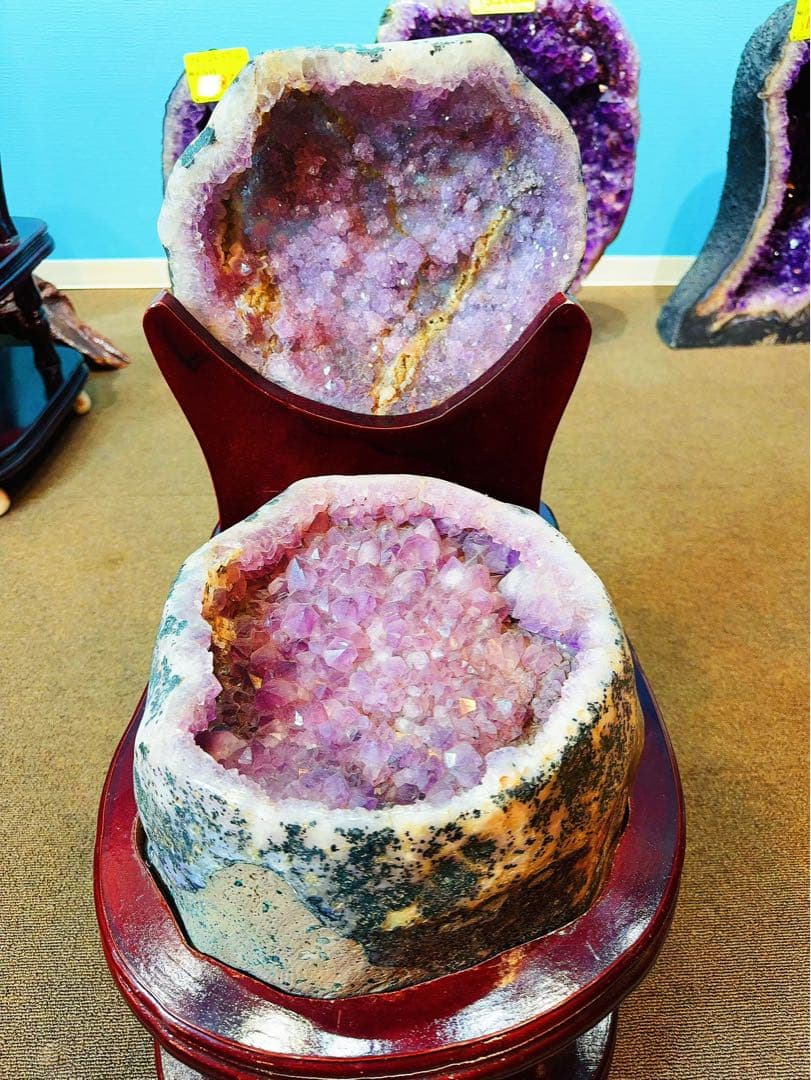 トレジャー瑪瑙 ドゥルージーアゲート 聚宝盆 浄化用　風水　財運　レア品　大型