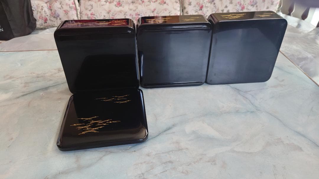 輪島塗　重箱　三段お重　稲忠製　伝統工芸品