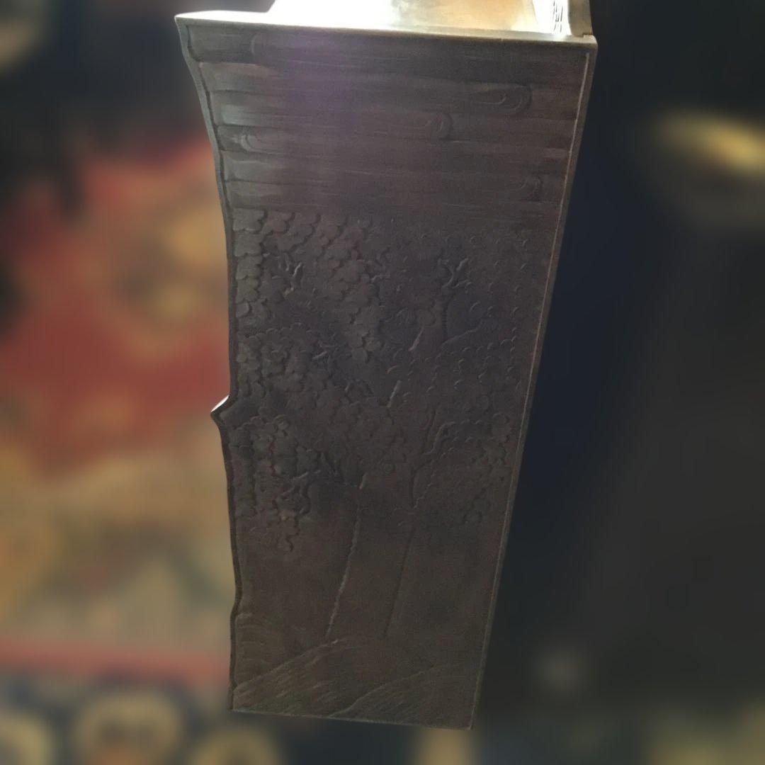 アンティーク軽井沢彫り　茶道具　茶室　箪笥 櫻