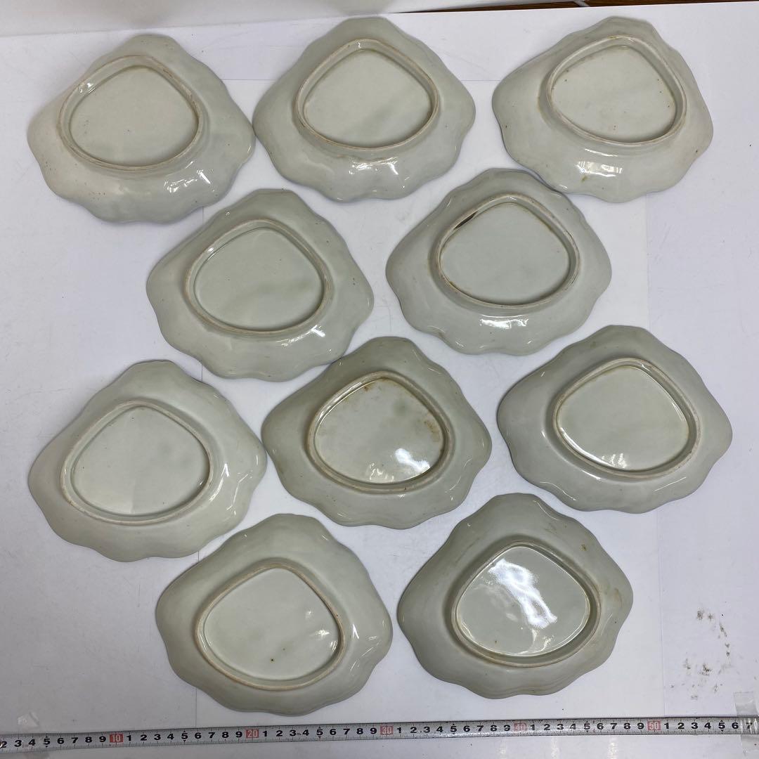 古伊万里　来付波に富士図　向付　21客　東K7-1215☆2F トヒコカ