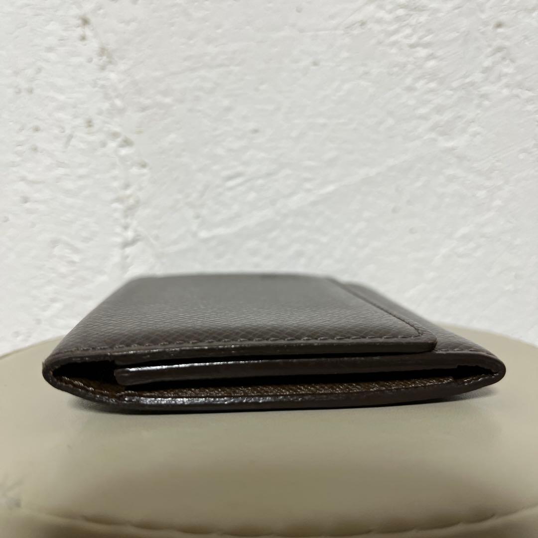 ルイヴィトン　タイガ　名刺入れ　ダークブラウン