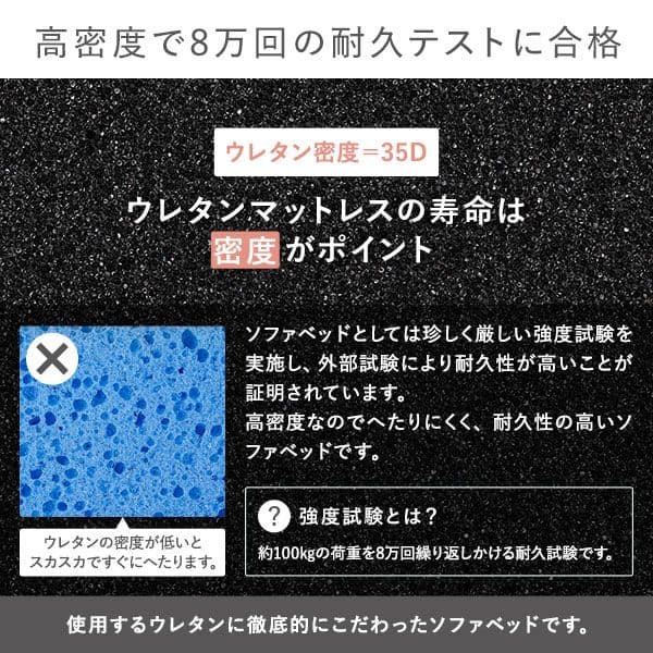 ソファ ベッド 2人掛け ピンク 洗えるカバー カバーリング仕様高反発ウレタン