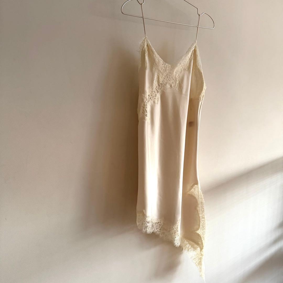 ZARA ザラ M ZW COLLECTION アシンメトリーレースワンピース