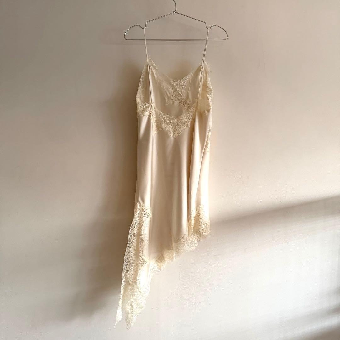 ZARA ザラ M ZW COLLECTION アシンメトリーレースワンピース