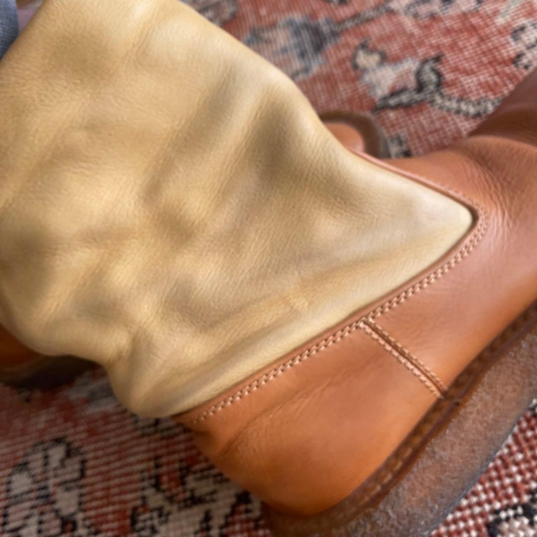 キャピタル kapital ポパイブーツ ショートブーツ　ボーダー　サイズ1