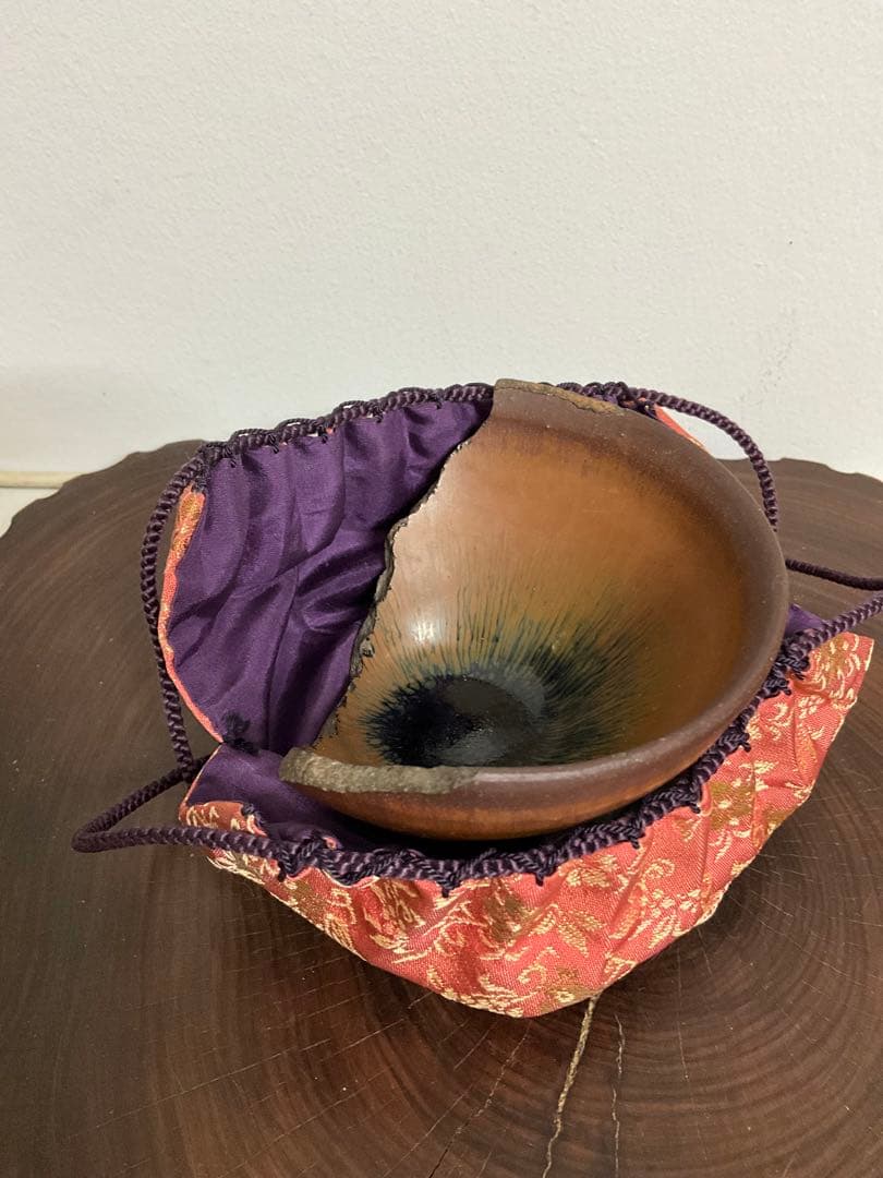 ★唐物古玩古董★宋時代　建窯 希少品 金兔毫 禾目天目茶碗　骨董品 アンティーク