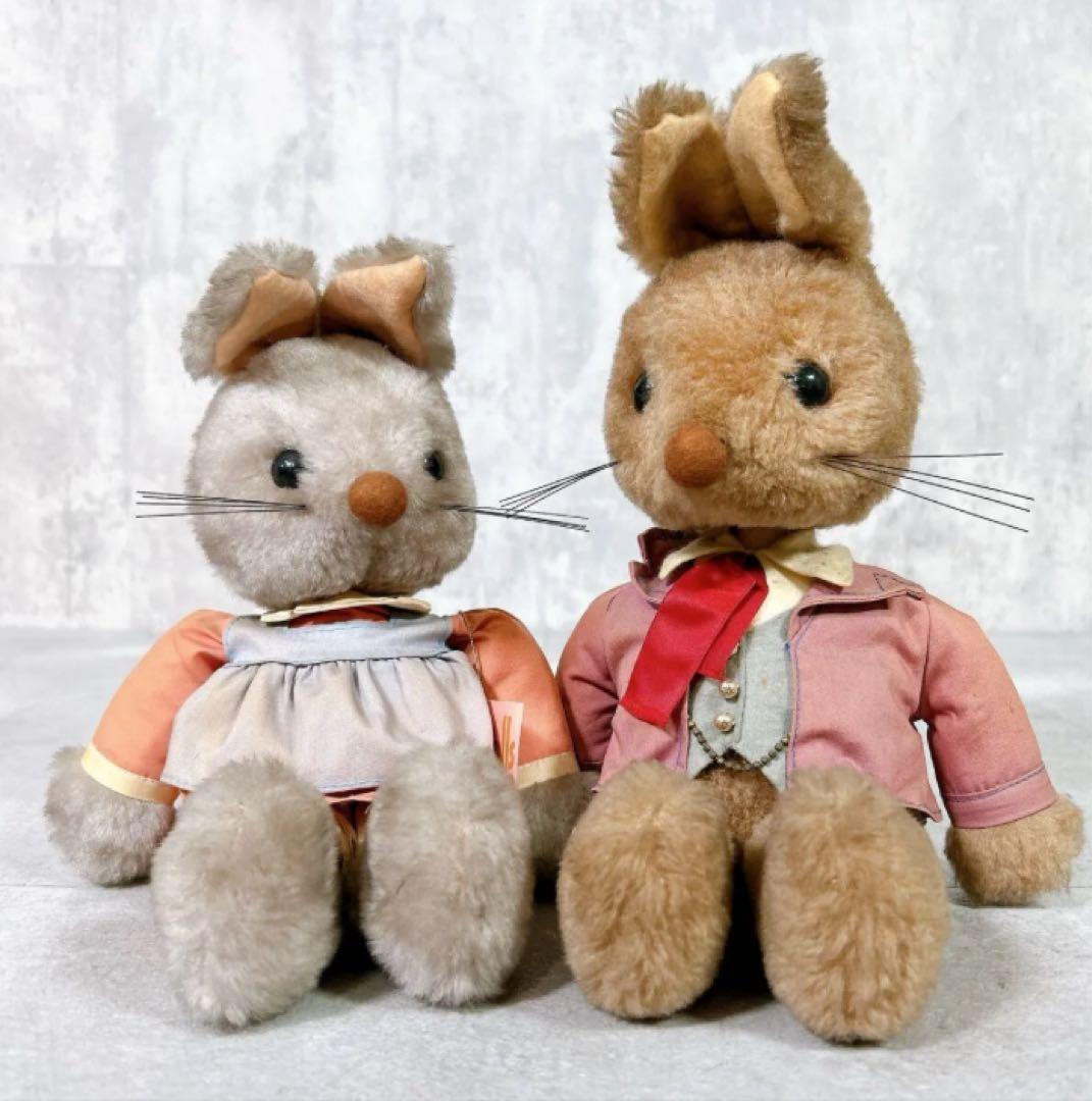 X953 Sankyo doll オルゴール うさぎ 人形 首が動く レトロ