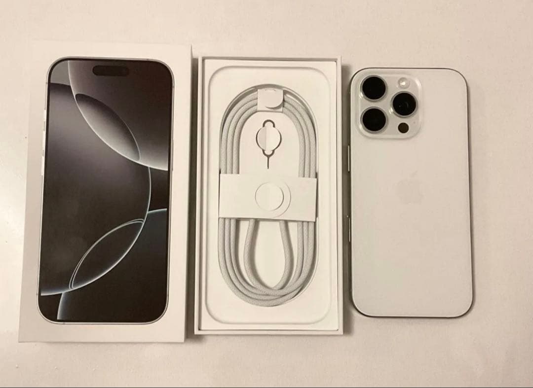 ①わお★iPhone 16 pro 128GB ホワイト