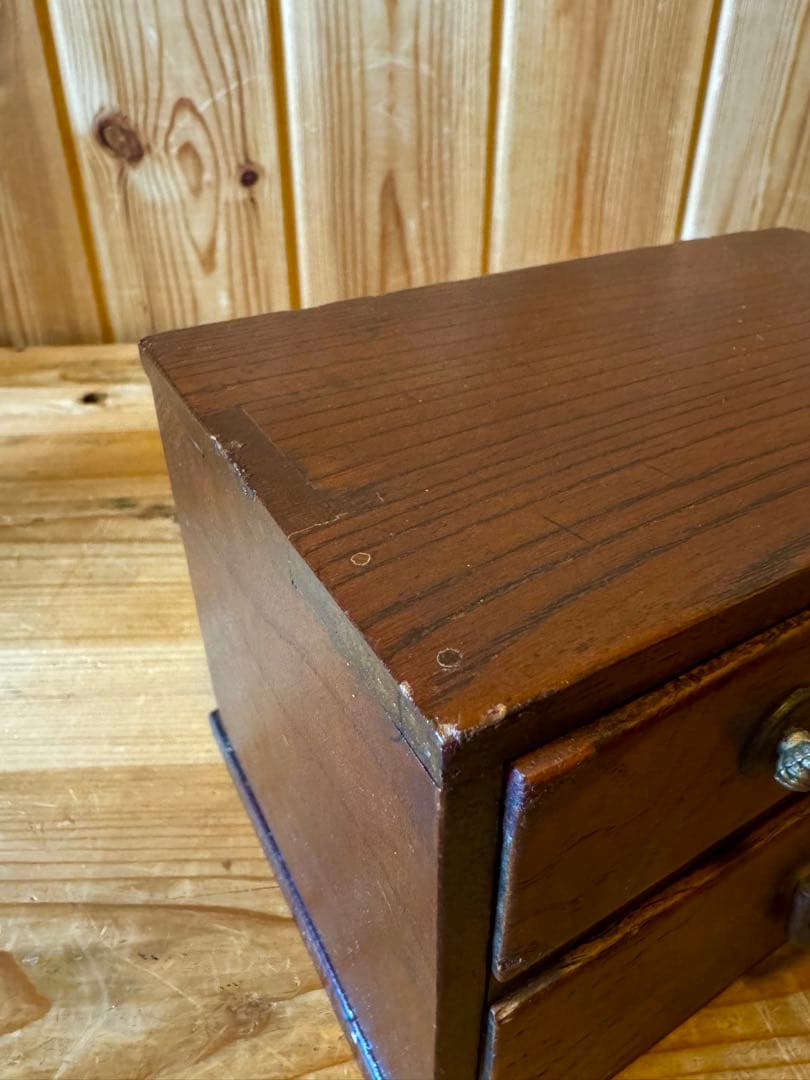 骨董　小家具　時代小抽斗　時代物　インテリア収納　アンティークボックス　組み木