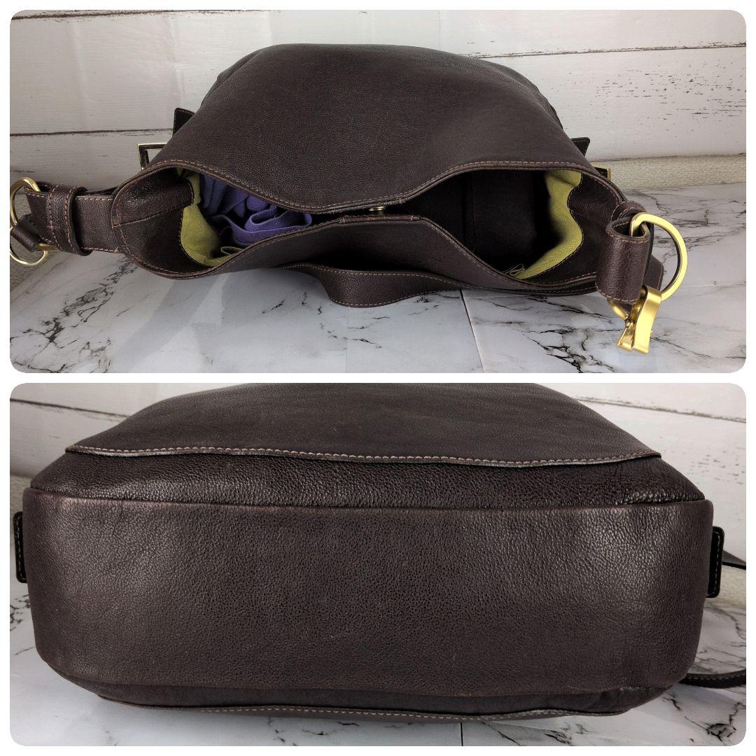 【美品】土屋鞄☆A4　金金具　レザー　ショルダーバッグ　メッセンジャー　メンズ