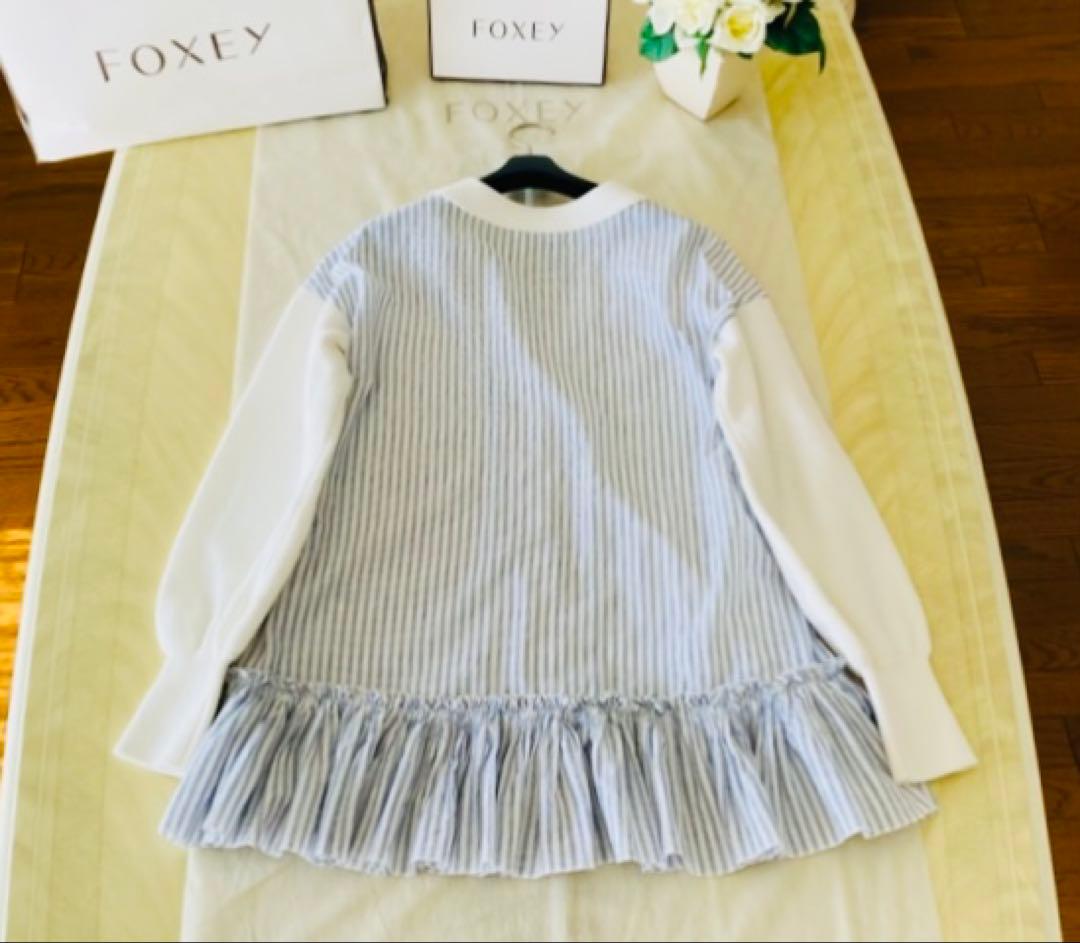 ADEAM アディアム フォクシー Ruffle Back Cardigan