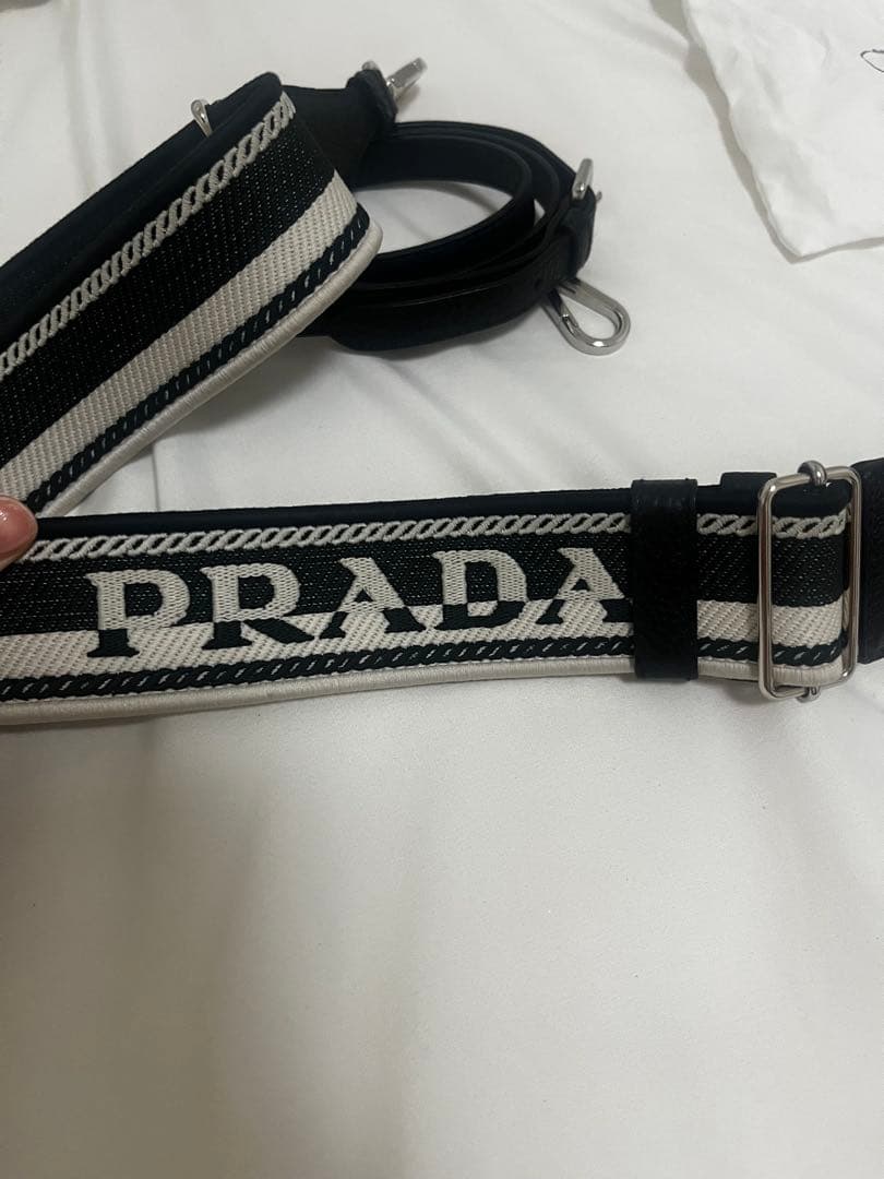 PRADA ストライプデザインベルト