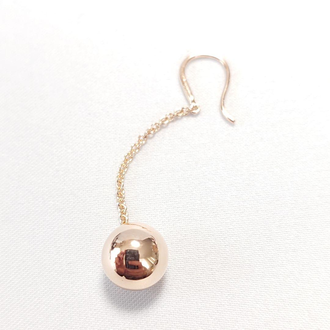 【新品仕上げ】ティファニー K18 ハードウエア ボールピアス 片耳用 6119