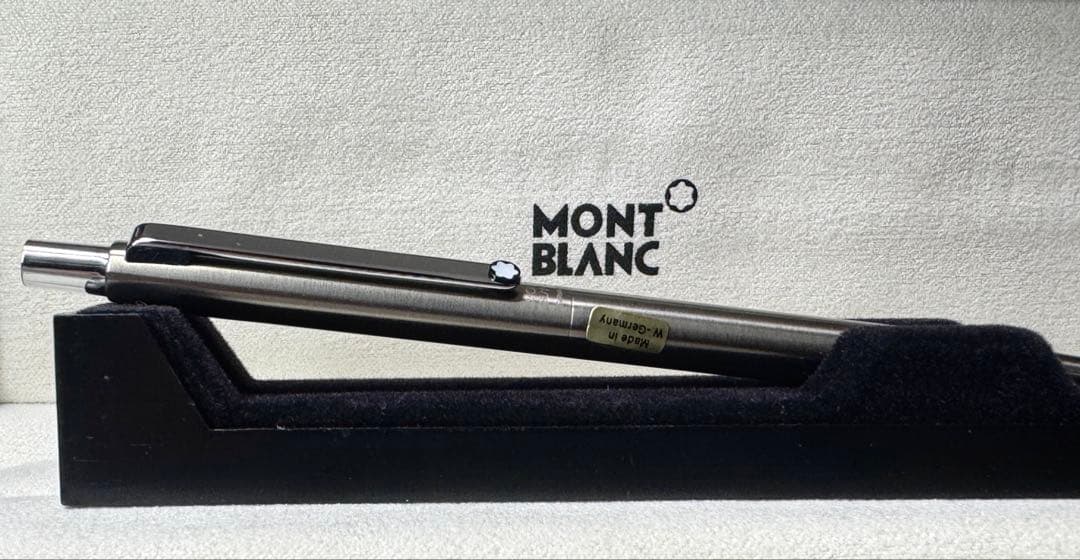 【新品未使用】MONT BLANC シルバーボールペンスリムライン