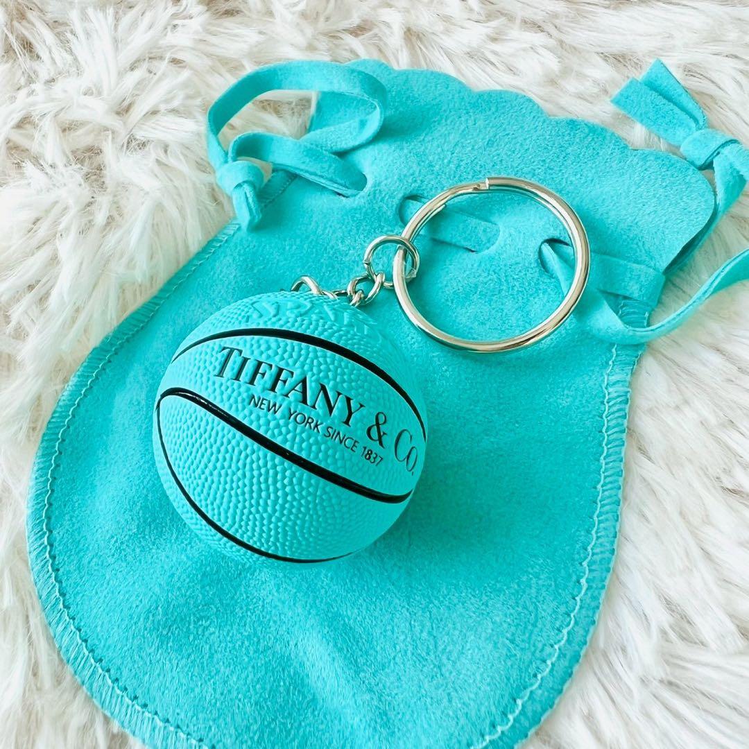 未使用級✨ティファニー　キーホルダー　チャーム　バスケットボール　ノベルティ