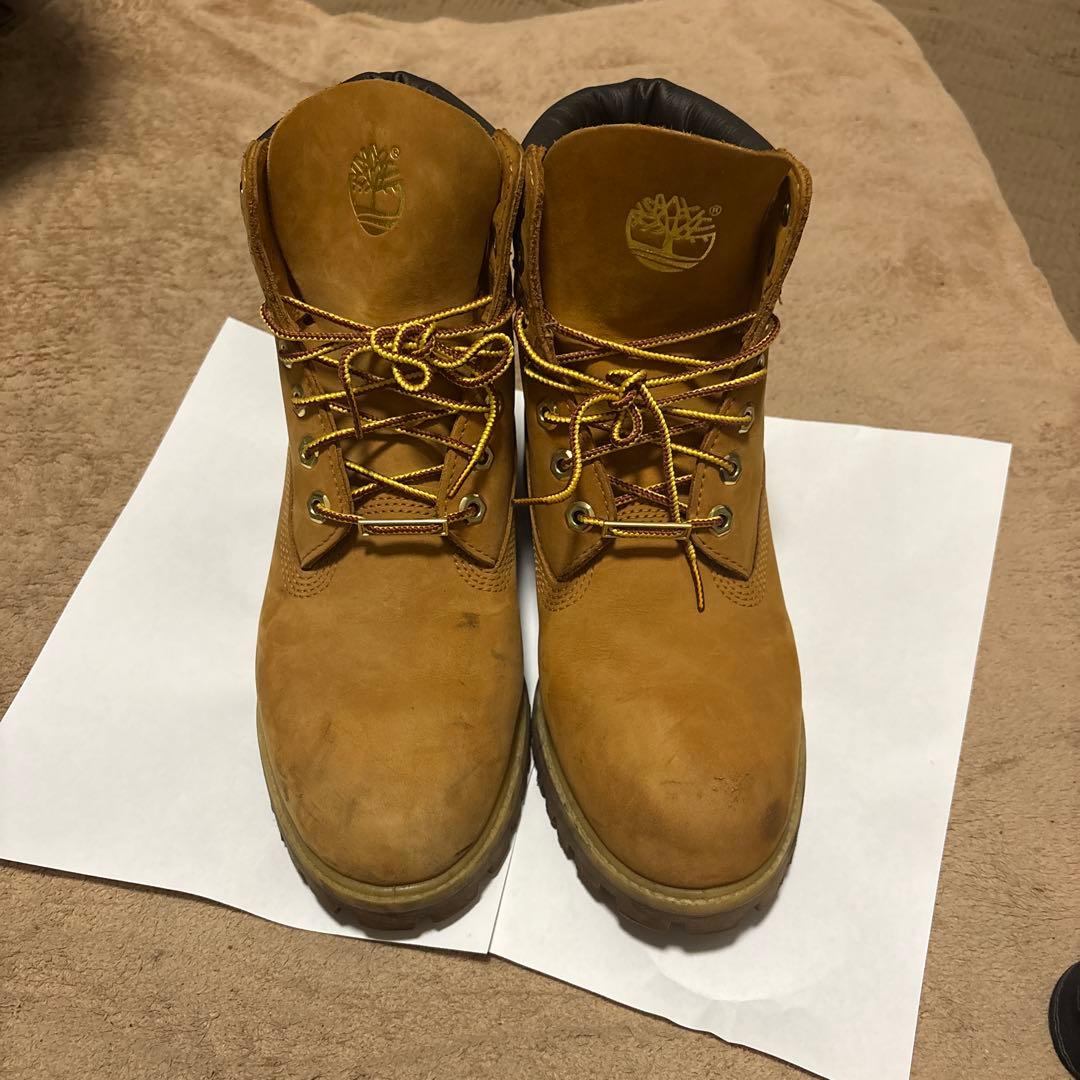 Timberland ブラウンレザー ハイカットブーツ