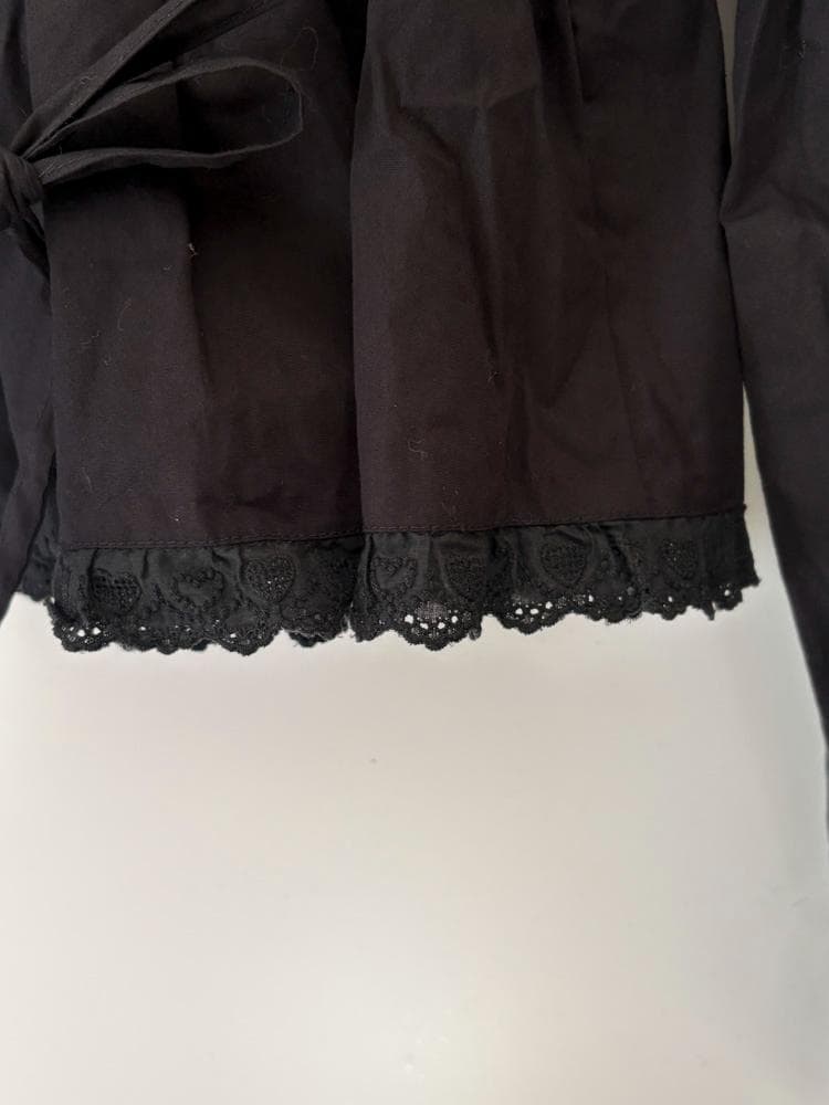 BABY, THE STARS SHINE BRIGHT黒 シャーリングブラウス