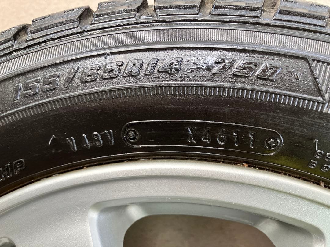 TORANION　14インチ スタッドレスタイヤ ホイールセット②