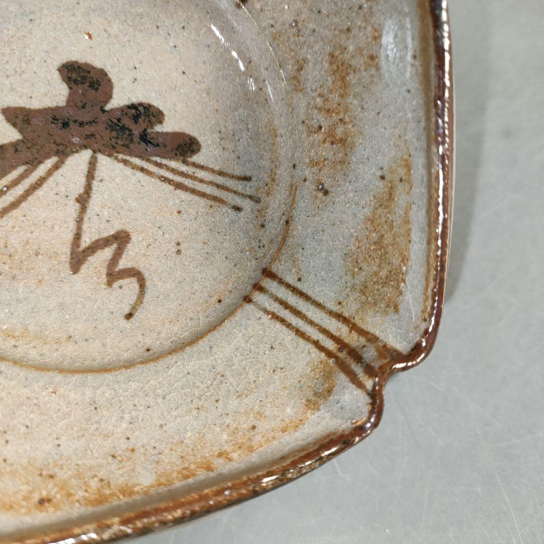 A1377-5/十三代中里太郎右衛門窯/絵唐津向付6客/共箱/銘々皿/懐石道具/