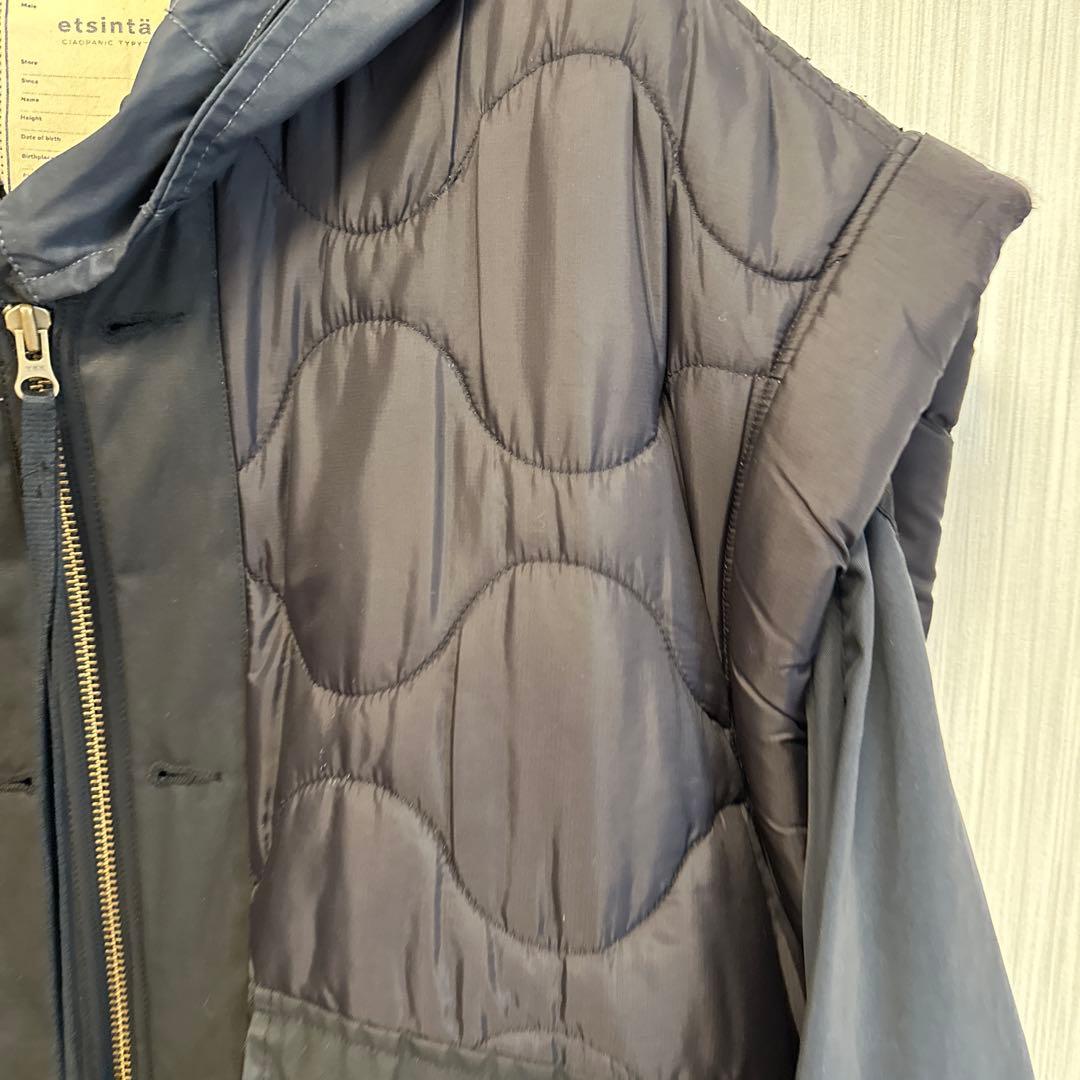 etsinta モッズコート 黒 ベスト付