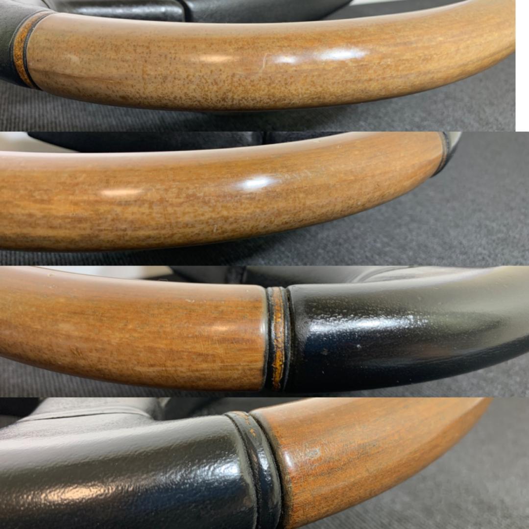 モモ オリンピック 3 ステアリング 35Φ 希少モデル ウッド レザー 当時物