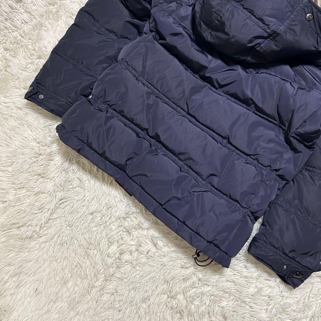 ブラックレーベルクレストブリッジ　ダウンジャケット　ベスト　ファー 紺　L