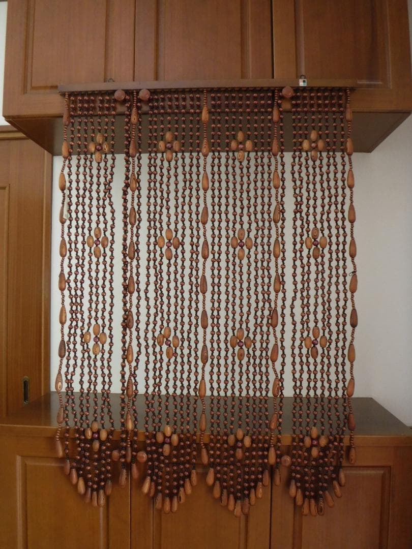 珠のれん　昭和レトロ　セルコン　アンティーク　暖簾　玉すだれ