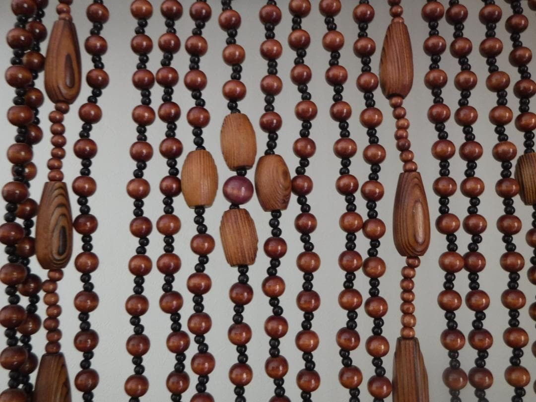 珠のれん　昭和レトロ　セルコン　アンティーク　暖簾　玉すだれ