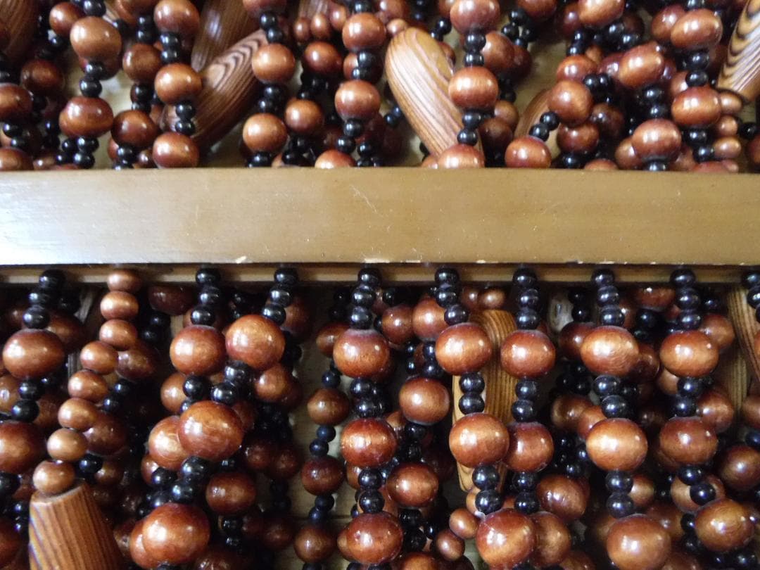 珠のれん　昭和レトロ　セルコン　アンティーク　暖簾　玉すだれ