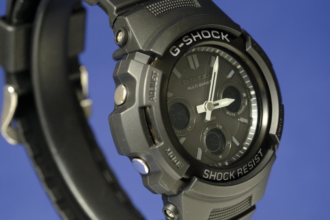 【綺麗】G-SHOCK AWG-M100B ブラック 電波ソーラー (102)