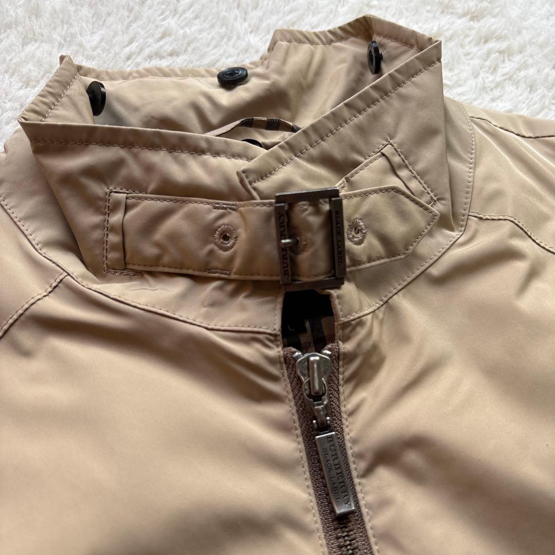 【Ｌサイズ】バーバリーブラックレーベル 中綿 ジャケット ラビットファー