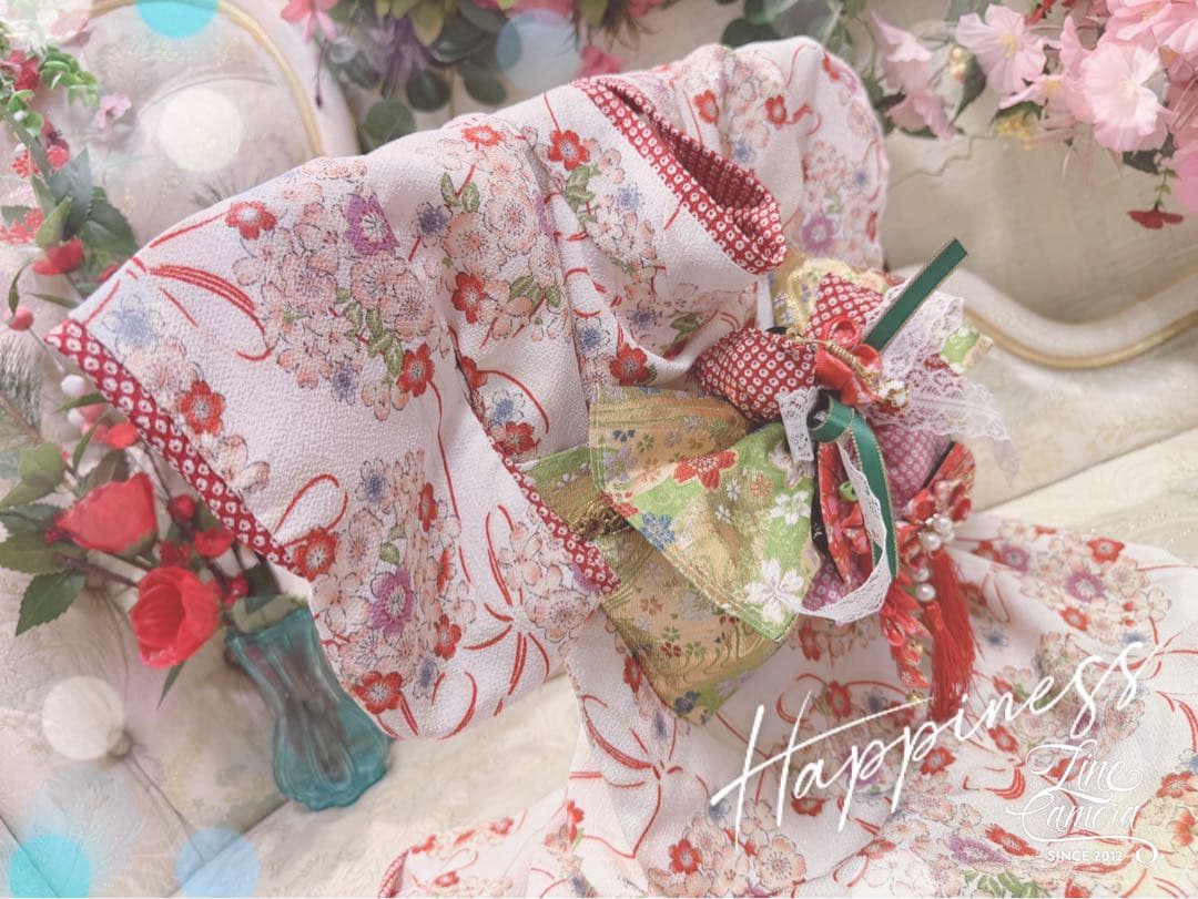 B420.pon2pan2☆オーダー☆犬お着物☆犬お引き摺りお着物