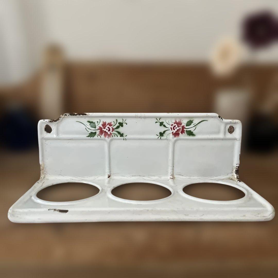 アンティーク サボンラック　レア　花柄