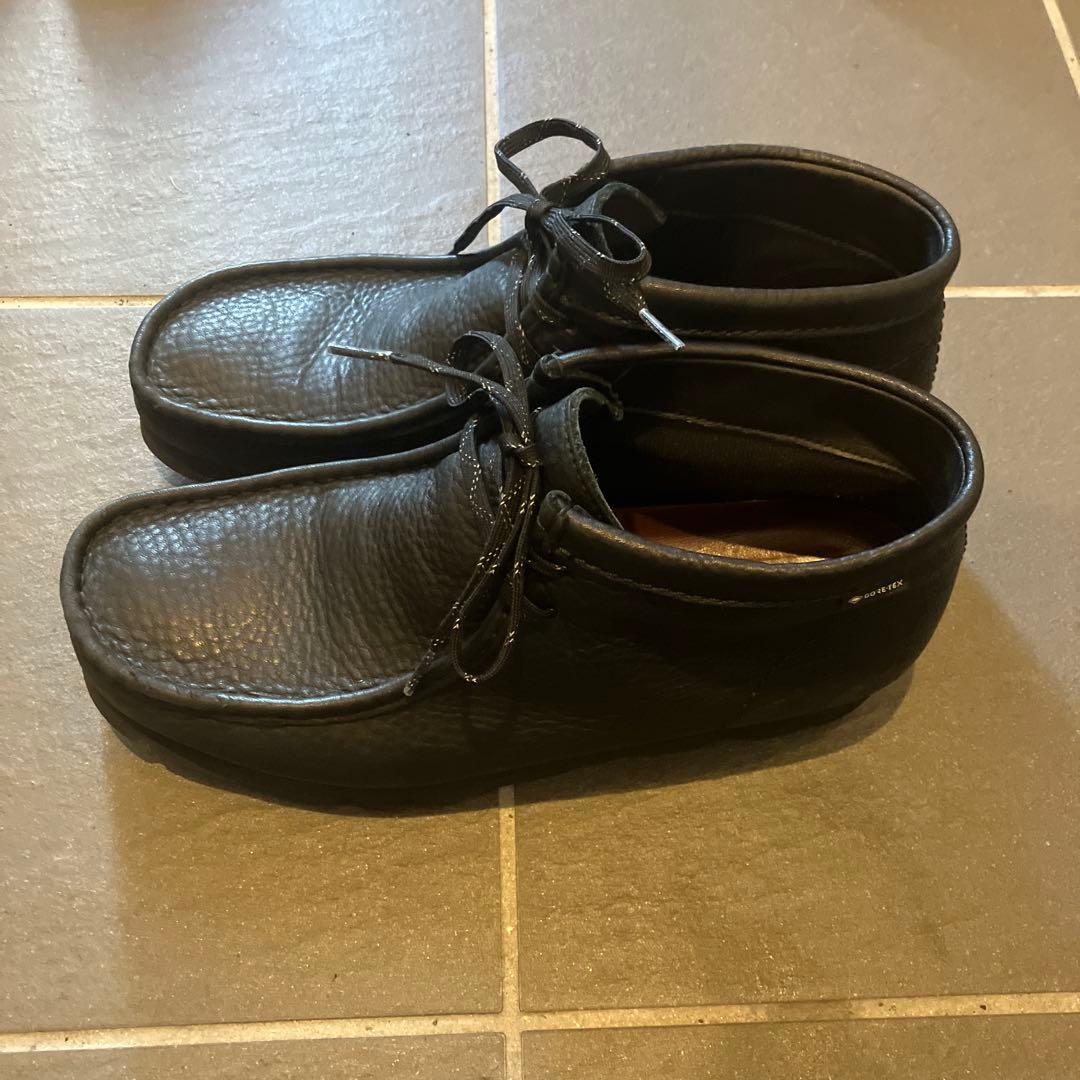 クラークス　ワラビー　ゴアテックス　シボ革　レザー　UK9 27cm