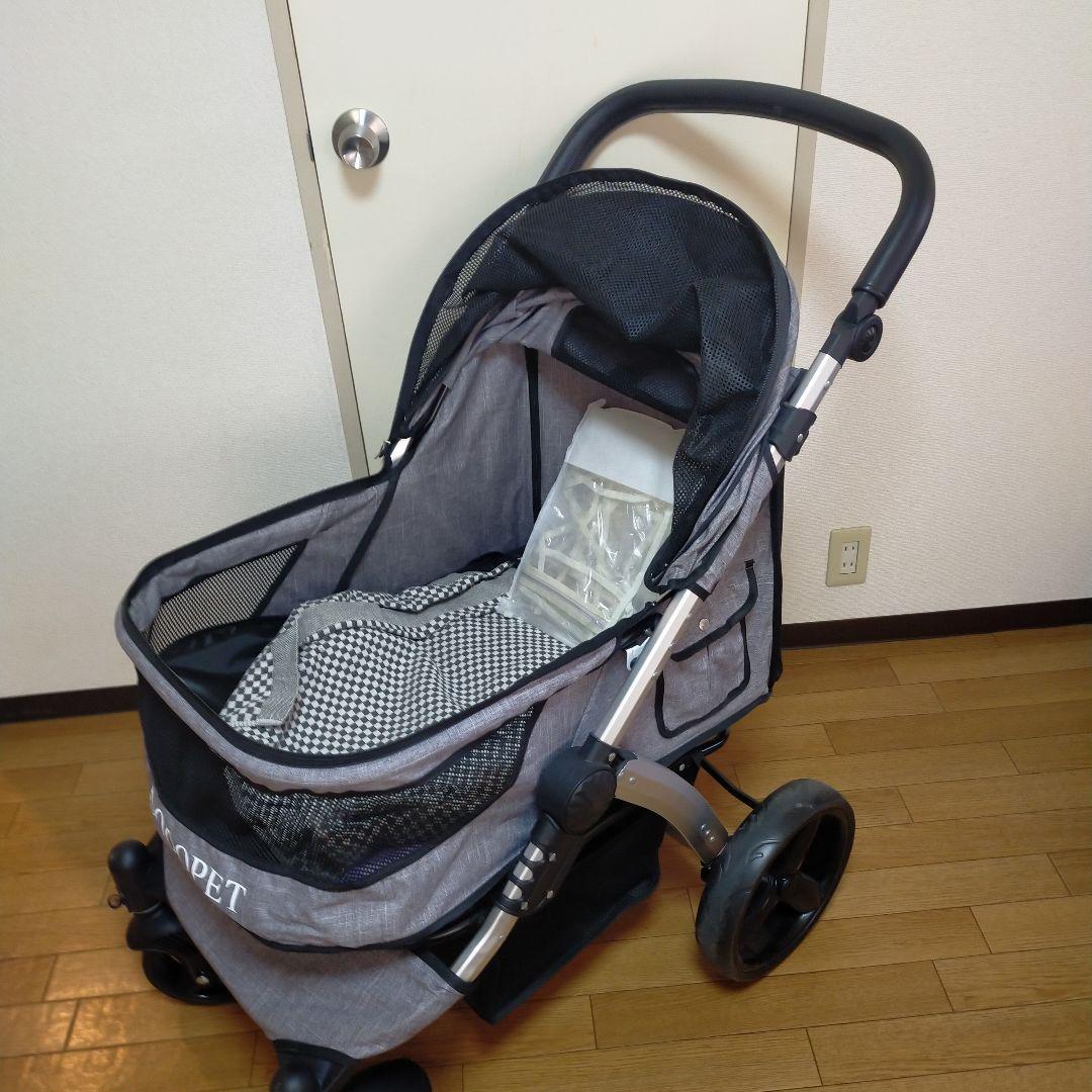 DOT ペットカート グレー