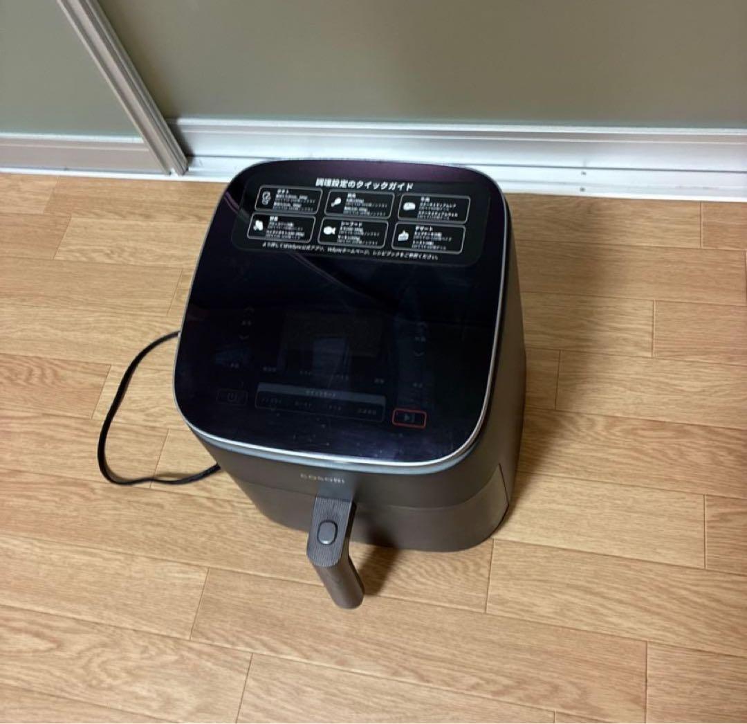 【美品/クリーニング済】COSORI コソリ ノンフライヤー 6L大容量 黒