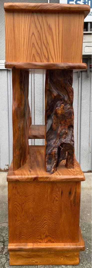 希少⭐︎世界遺産⭐︎屋久杉　飾り棚　収納棚　和家具　茶棚　天然木　幅約90cm