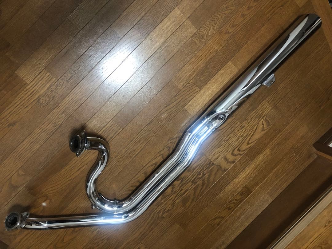 ブルバード400 ケンテックマフラー 2in1ローライダースラッシュカット