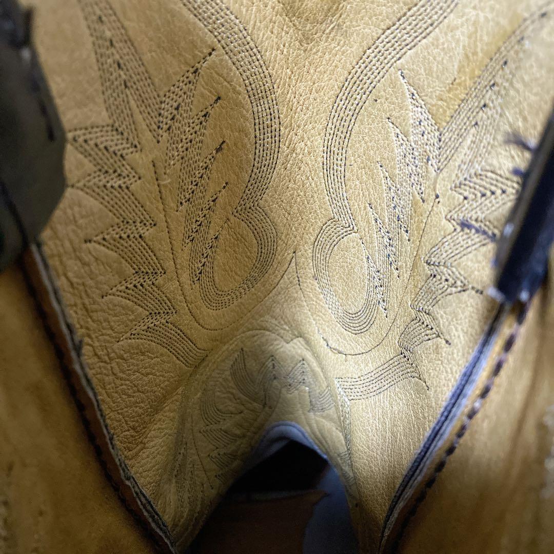 トニーラマ ウエスタンブーツ USA カウボーイ 本革 ブラック 黒 27