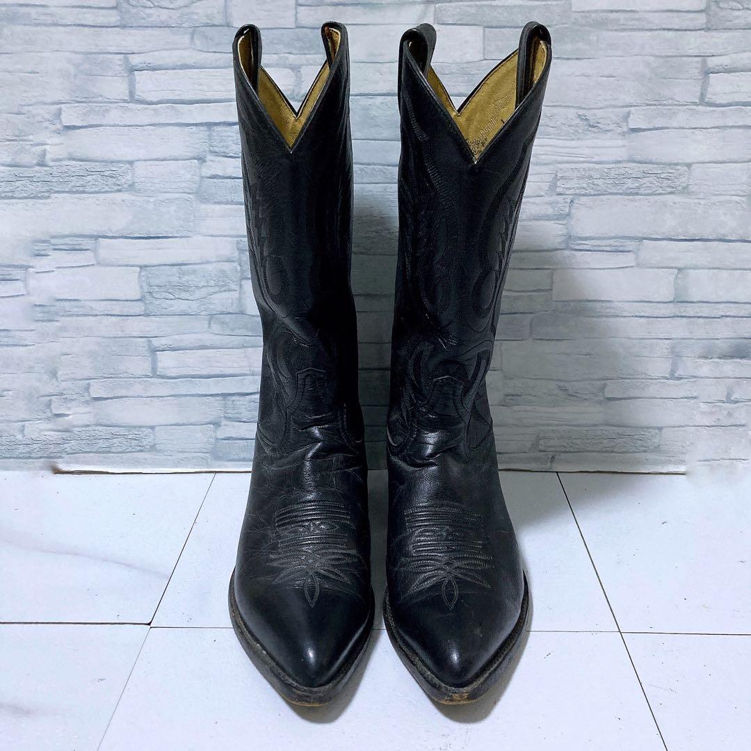 トニーラマ ウエスタンブーツ USA カウボーイ 本革 ブラック 黒 27