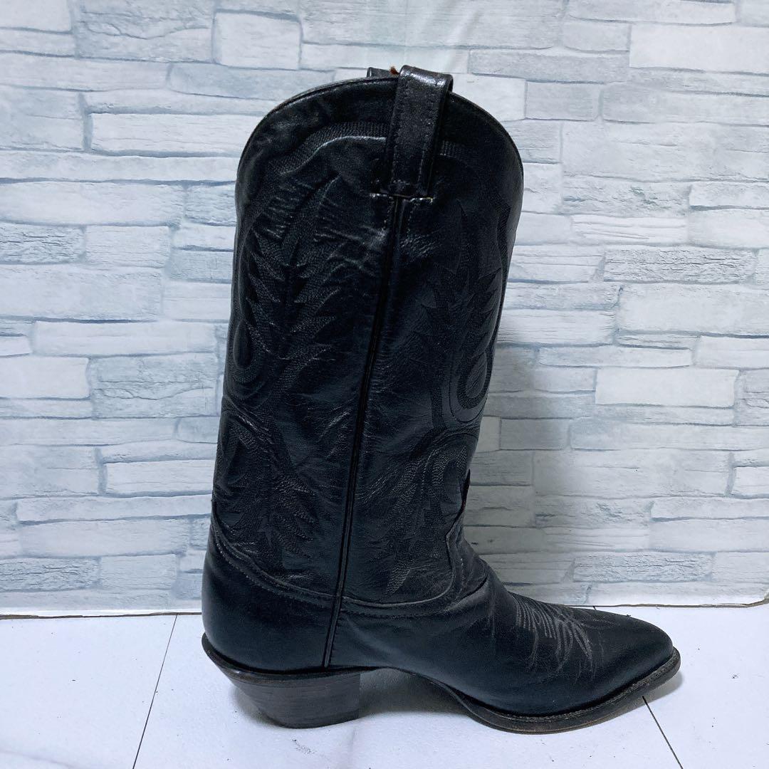 トニーラマ ウエスタンブーツ USA カウボーイ 本革 ブラック 黒 27