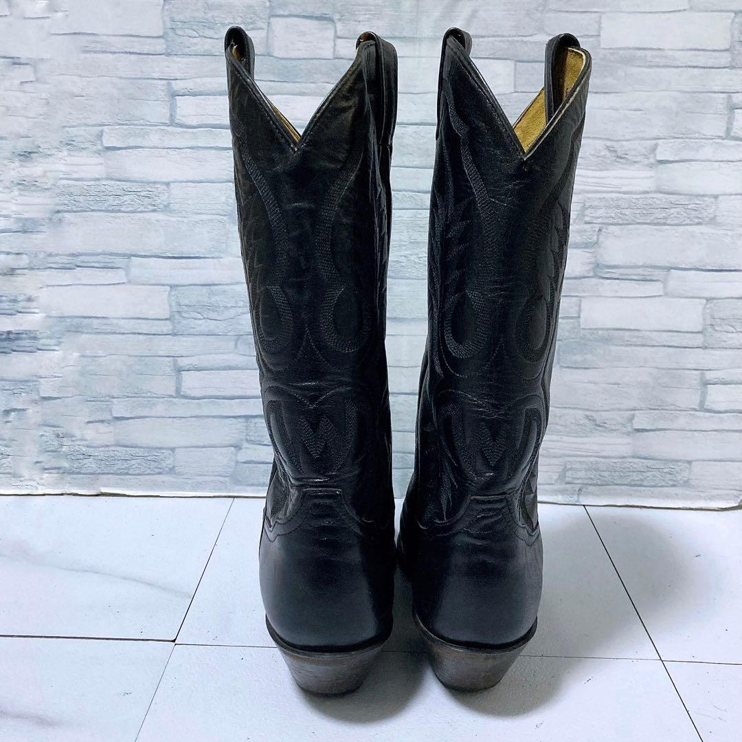 トニーラマ ウエスタンブーツ USA カウボーイ 本革 ブラック 黒 27