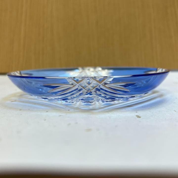 カガミクリスタル　祥瑞切子　銘々皿5枚セット