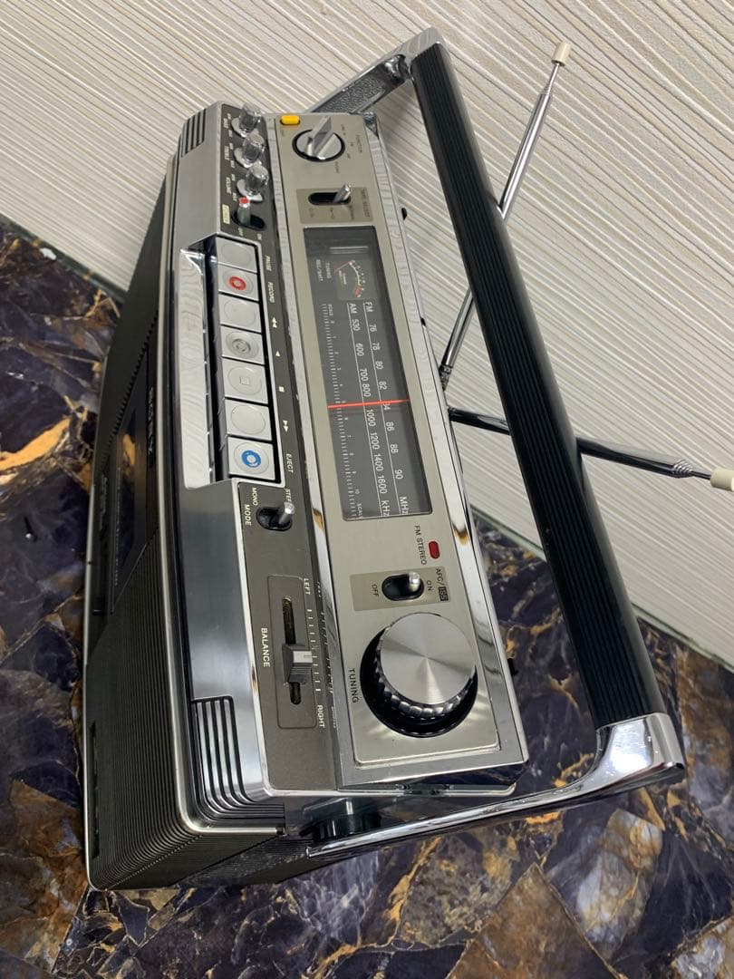 美品動作品SONY ソニー CF-3800 ラジカセ 2バンド ラジオ