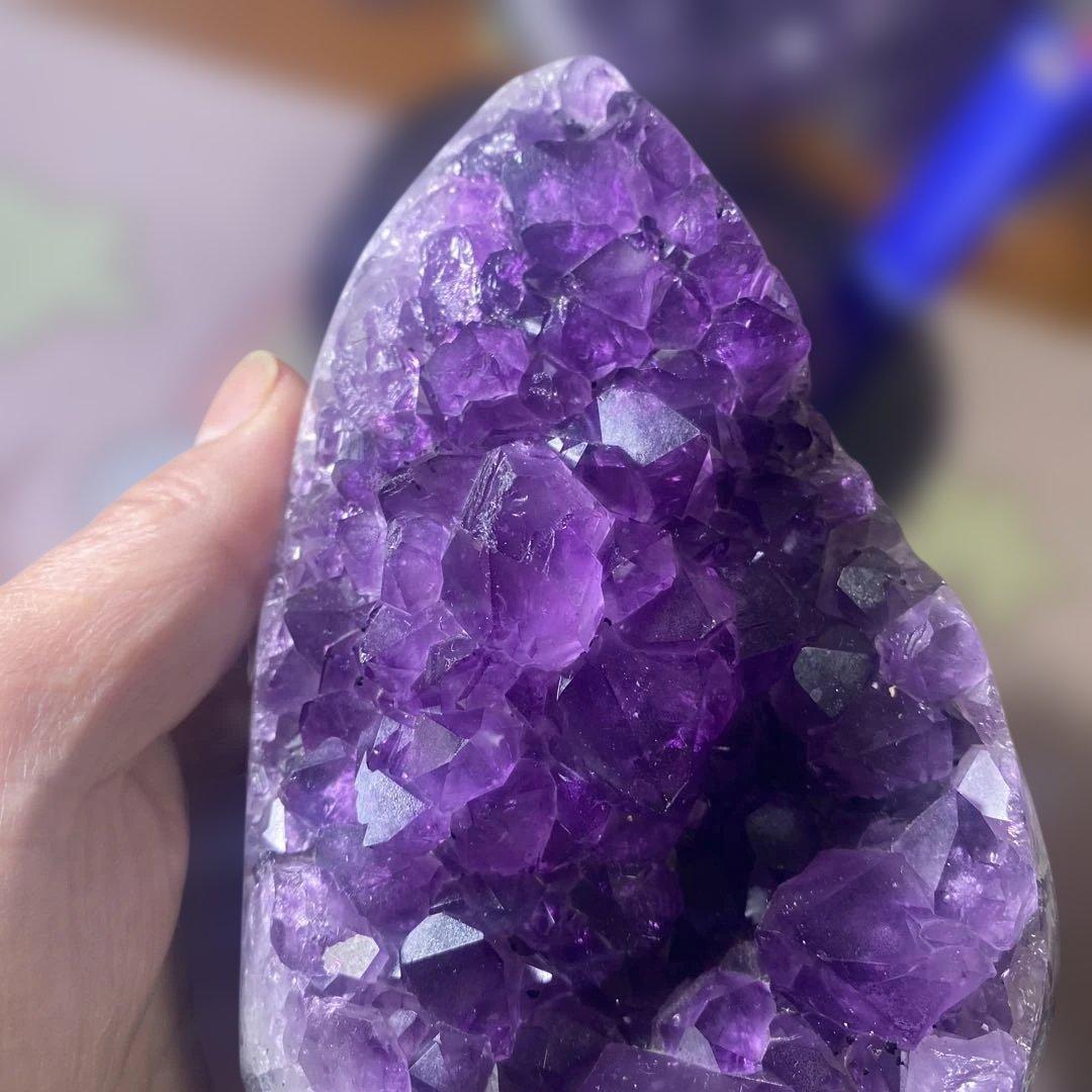 【極上ウルグアイ産A A A級アメジストクラスター1139g絶品超濃い超美しい