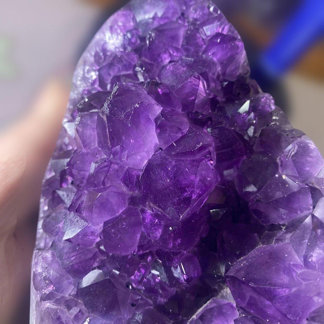 【極上ウルグアイ産A A A級アメジストクラスター1139g絶品超濃い超美しい