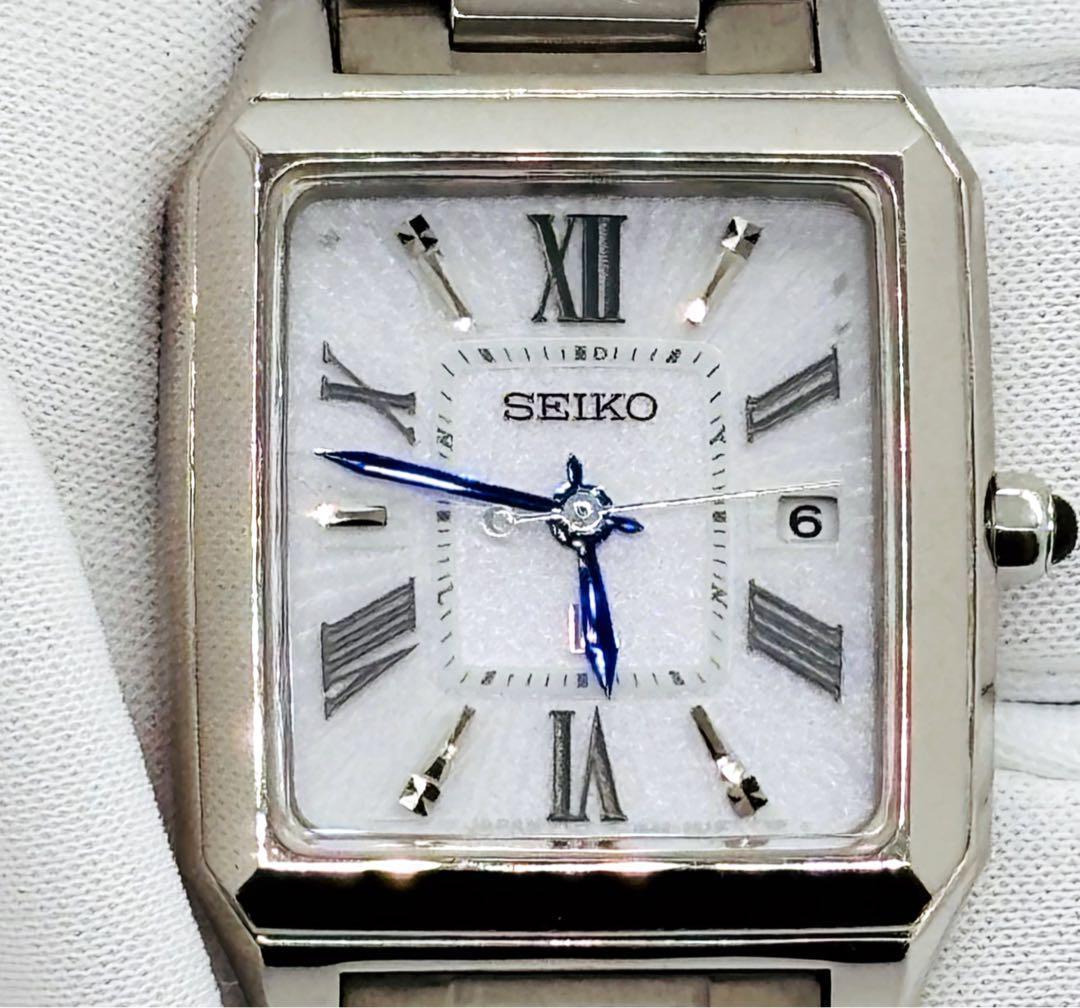 【美品】セイコー ルキア 1B22-0CF0 シルバー 動作良好 腕時計